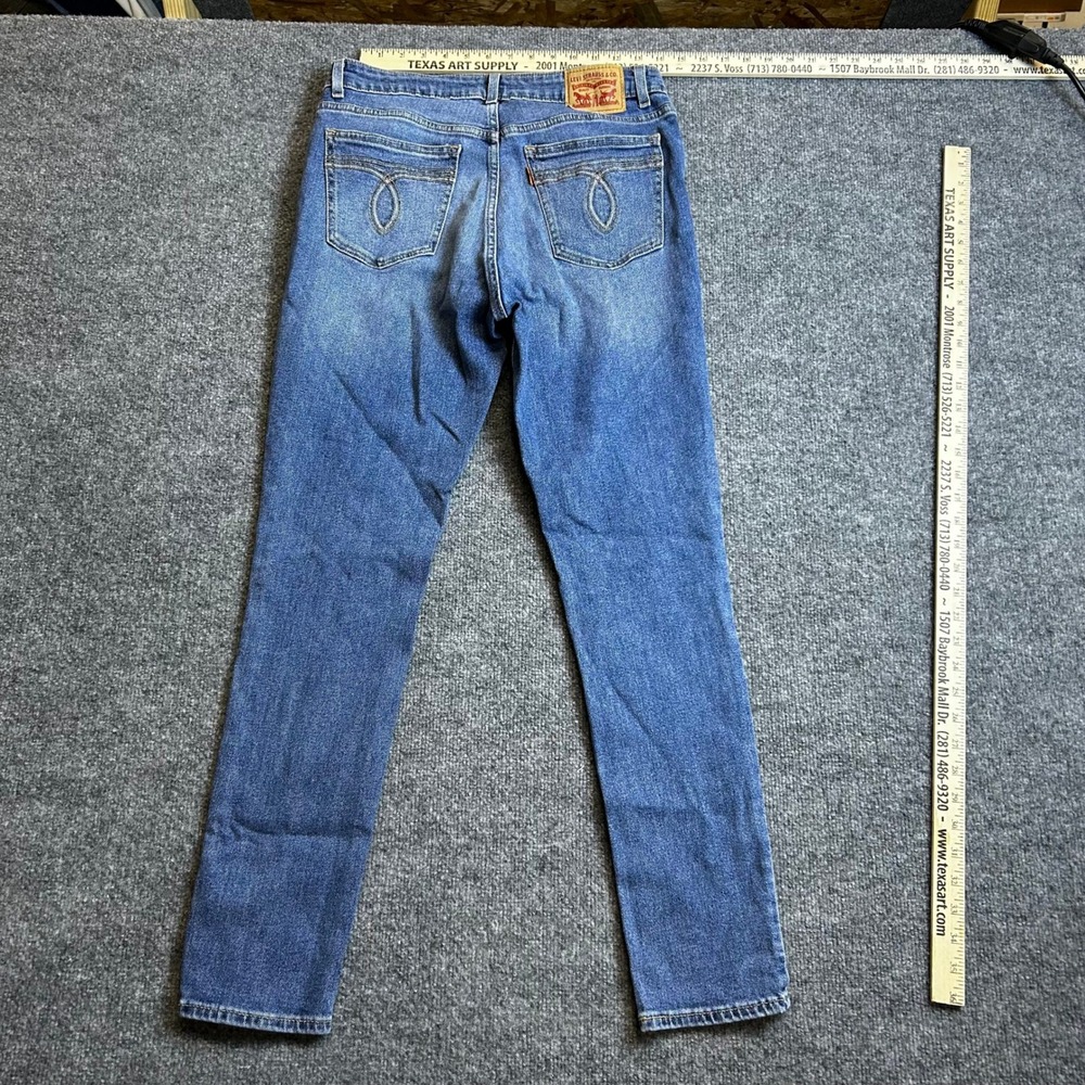 Levi's Jeans Womens Size 31 Blue Vintage High Rise Skinny Front Seam Orange Tab - Picture 9 of 10
